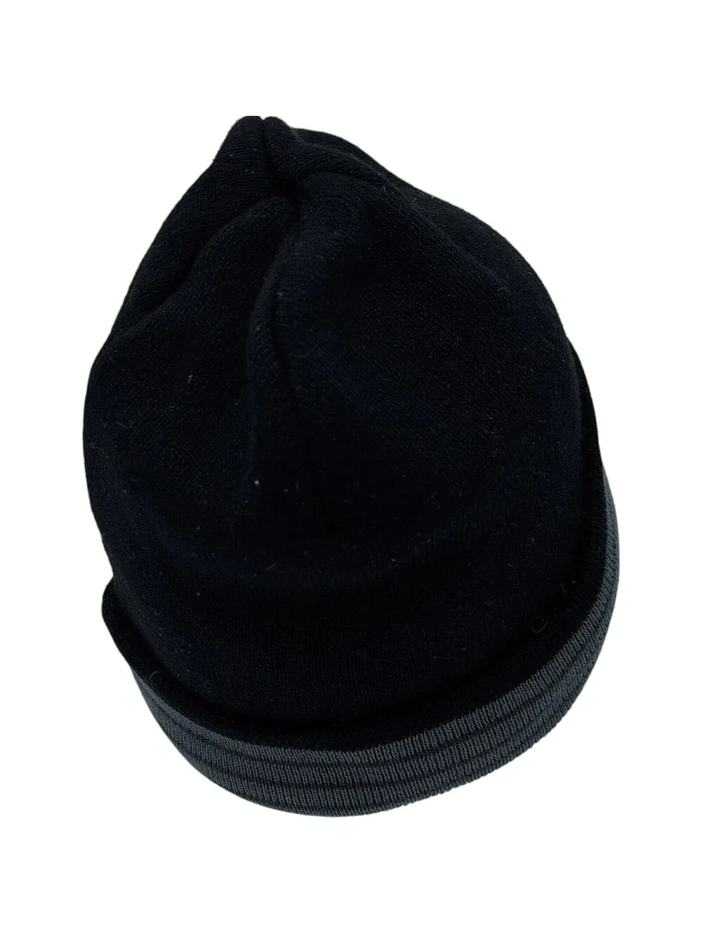 Adidas Hat Cap Beanie One Size Black Gray Stripe Knit Acrylic Mens Winter